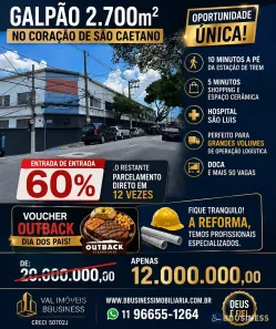 para venda ou aluguel, 2700m² no Aeroporto, Guarulhos