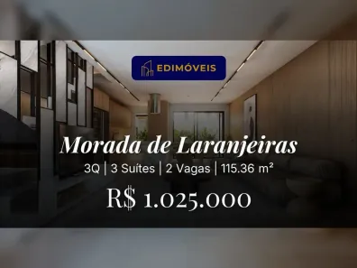 Casa com 3 Quartos à venda, 115m² no Morada de Laranjeiras, Serra