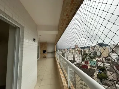 Apartamento com 3 Quartos para alugar, 137m² no Guilhermina, Praia Grande