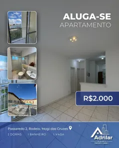 Apartamento com 2 Quartos para alugar, 48m² no Jardim Marica, Mogi das Cruzes