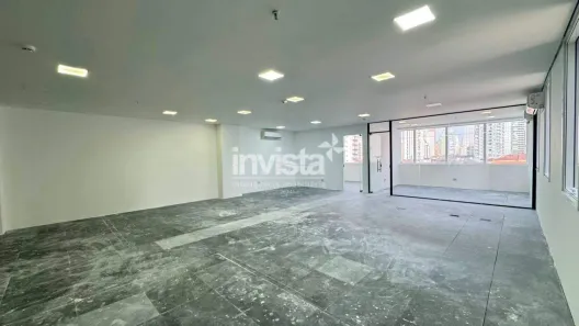 Sala Comercial para alugar, 127m² no Gonzaga, Santos
