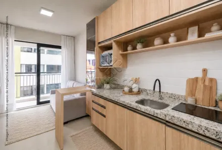 Apartamento com 1 Quarto para alugar, 35m² no Portão, Curitiba
