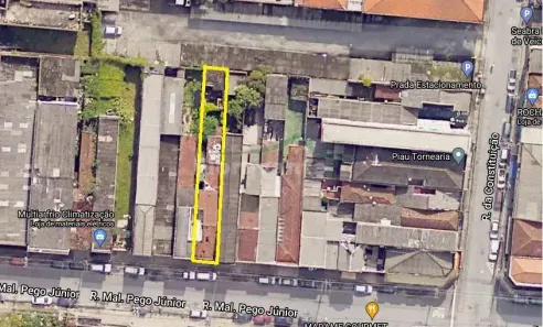 Lote/Terreno à venda, 200m² no Vila Nova, Santos