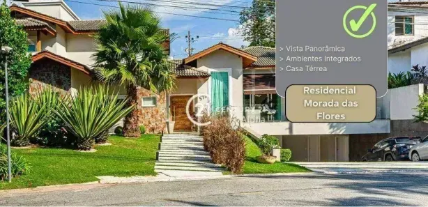 Casa de Condomínio com 4 Quartos para alugar, 577m² no Morada das Flores (Aldeia da Serra), Santana de Parnaíba