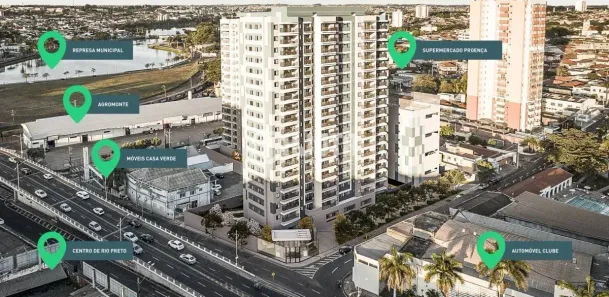 Apartamento com 2 Quartos à venda, 64m² no Centro, São José do Rio Preto