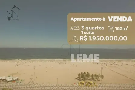 Apartamento com 3 Quartos à venda, 162m² no Leme, Rio de Janeiro