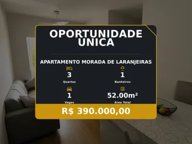 Apartamento com 3 Quartos à venda, 52m² no Morada de Laranjeiras, Serra