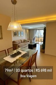 Apartamento com 3 Quartos à venda, 79m² no Boa Viagem, Recife