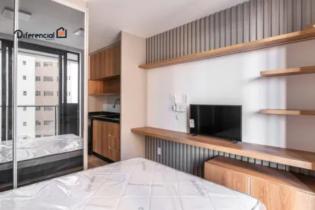 Apartamento com 1 Quarto para alugar, 26m² no Batel, Curitiba