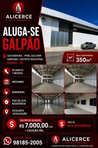Galpão/Depósito/Armazém para alugar, 350m² no Armando Mendes, Manaus