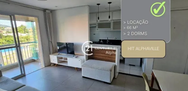 Apartamento com 2 Quartos para alugar, 66m² no Melville Empresarial I e II, Barueri