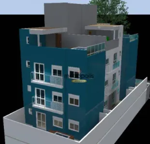 Apartamento com 2 Quartos à venda, 44m² no Paraíso, Santo André