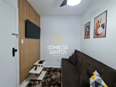 Flat com 1 Quarto à venda, 48m² no Centro, São Vicente