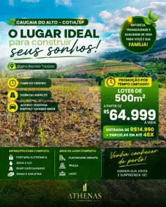 Lote/Terreno à venda, 500m² no Centro (Caucaia do Alto), Cotia