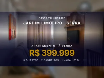 Apartamento com 3 Quartos à venda, 61m² no Jardim Limoeiro, Serra