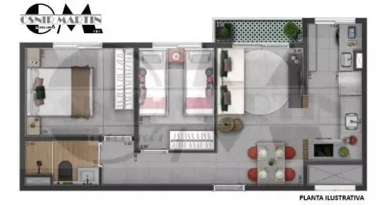Apartamento com 2 Quartos à venda, 43m² no Parque da Mooca, São Paulo