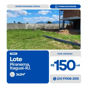 Lote/Terreno à venda, 362m² no Piranema, Itaguaí