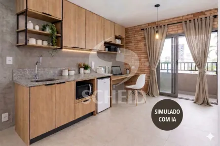 Flat com 1 Quarto à venda, 22m² no Chácara Santo Antônio (Zona Sul), São Paulo