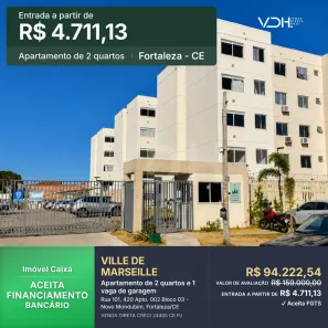 Apartamento com 2 Quartos à venda, 38m² no Novo Mondubim, Fortaleza