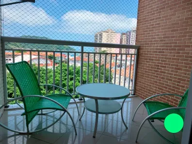 Apartamento com 2 Quartos para alugar, 74m² no Ponta da Praia, Santos