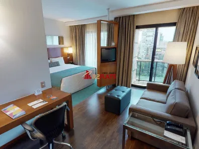 Flat com 1 Quarto à venda, 30m² no Cidade Monções, São Paulo