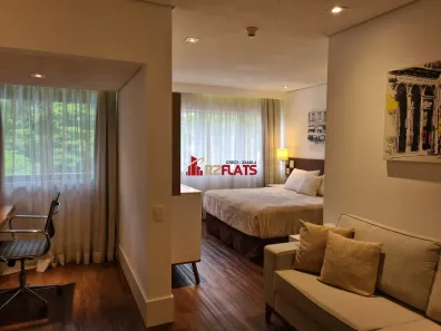 Flat com 1 Quarto para alugar, 34m² no Cidade Monções, São Paulo