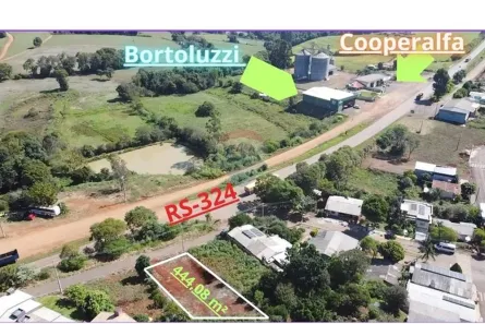 Lote/Terreno à venda, 444m² no Centro, Três Palmeiras