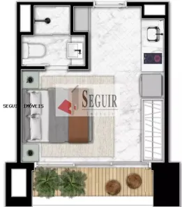 Apartamento com 1 Quarto à venda, 27m² no Itaim Bibi, São Paulo