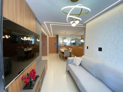 Apartamento com 2 Quartos para alugar, 75m² no Guilhermina, Praia Grande