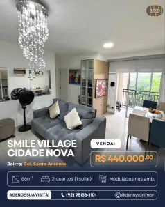 Apartamento com 2 Quartos à venda, 66m² no Colônia Santo Antônio, Manaus