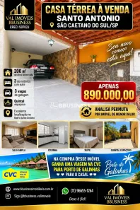 Casa com 3 Quartos à venda, 200m² no Santo Antônio, São Caetano do Sul