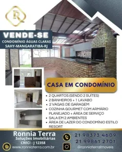 Casa de Condomínio com 2 Quartos à venda, 65m² no Sahy, Mangaratiba