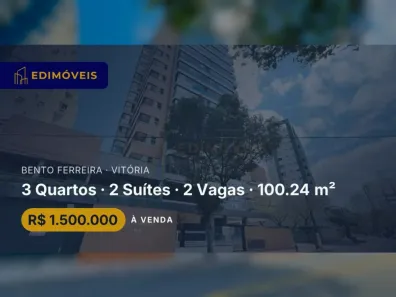 Apartamento com 3 Quartos à venda, 100m² no Bento Ferreira, Vitória