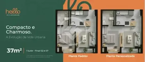 Apartamento com 1 Quarto à venda, 37m² no Setor Leste Universitário, Goiânia