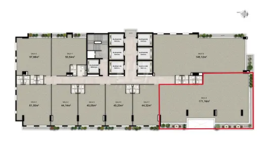 Sala Comercial à venda, 171m² no Setor Marista, Goiânia