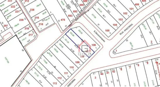 Lote/Terreno à venda, 222m² no Vila Francisco Matarazzo, Santo André