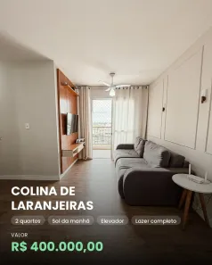 Apartamento com 2 Quartos à venda, 55m² no Colina de Laranjeiras, Serra