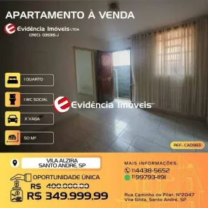 Casa com 1 Quarto à venda, 50m² no Vila Alzira, Santo André