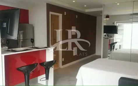 Flat com 1 Quarto para alugar, 33m² no Cidade Monções, São Paulo
