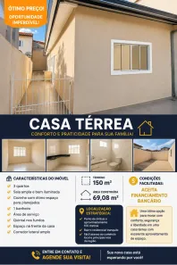 Casa com 3 Quartos à venda, 69m² no Jardim Nova República, São José dos Campos