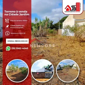 Lote/Terreno à venda, 450m² no Cidade Jardim, Pirassununga