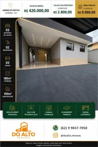 Casa com 3 Quartos à venda, 150m² no Água Branca, Goiânia