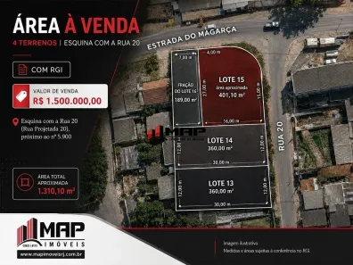 Lote/Terreno à venda, 1310m² no Guaratiba, Rio de Janeiro