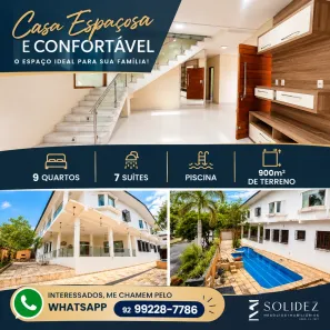 Casa com 9 Quartos à venda, 300m² no Parque 10 de Novembro, Manaus