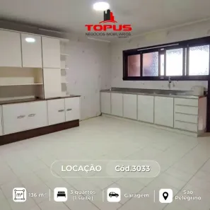 Apartamento com 3 Quartos para alugar, 136m² no São Pelegrino, Caxias do Sul