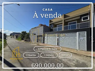 Casa com 3 Quartos à venda, 145m² no Planície da Serra, Serra