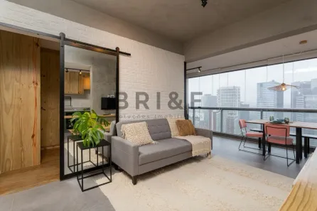 Apartamento com 1 Quarto para alugar, 52m² no Santo Amaro, São Paulo
