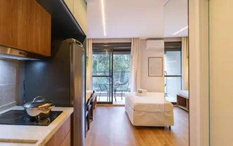 Apartamento com 1 Quarto para alugar, 28m² no Pinheiros, São Paulo