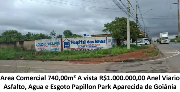 Lote/Terreno à venda, 740m² no Papillon Park, Aparecida de Goiânia