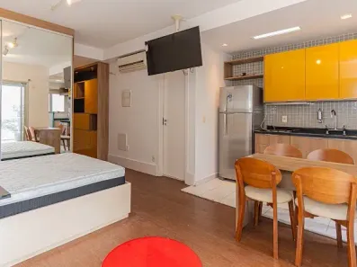 Apartamento com 1 Quarto para alugar, 35m² no Cidade Monções, São Paulo